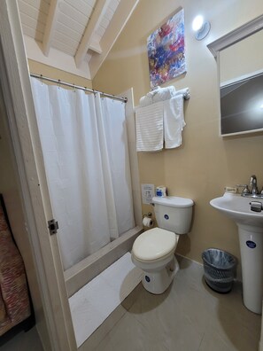 Towels, soap, toilet paper