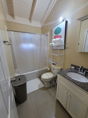 Towels, soap, toilet paper