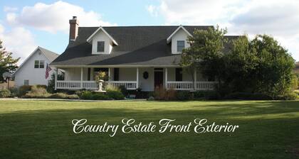 Elegant farm home on a peaceful 16-acre estate olive farm just minutes from town