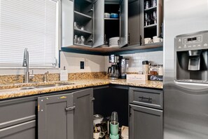 Microwave, oven, stovetop, dishwasher