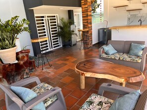 Living area - Cabaña La Casita De Bacui Abajo (La Vega)