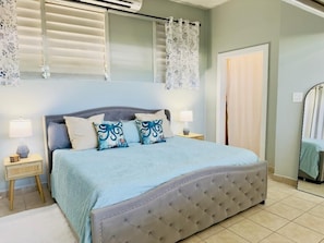 1 غرفة نوم وواي فاي وملاءات أسرّة