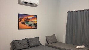 1 غرفة نوم وواي فاي وملاءات أسرّة