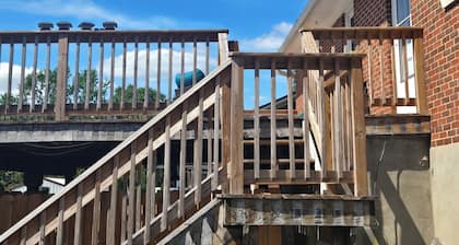 A 2-bedroom house in Georgetown, close to downtown, fully fenced back yard.