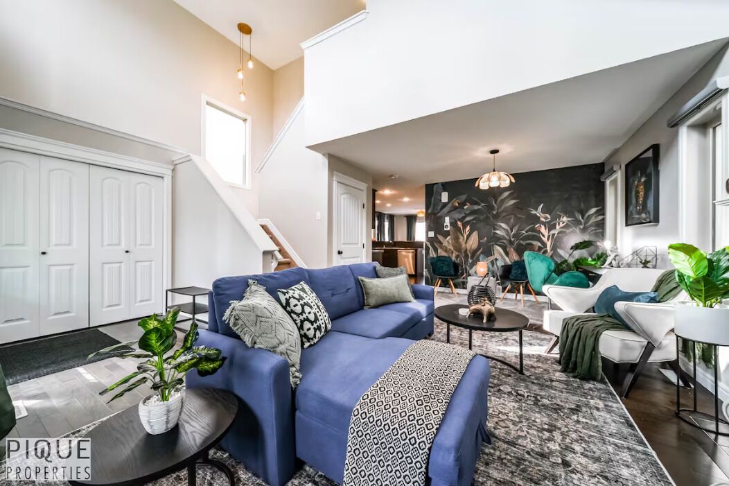 Televisor intel·ligent, llar de foc, futbolí i llibres 