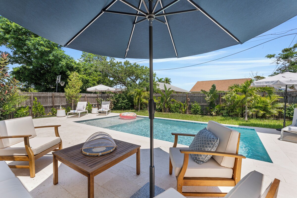 Photo 7 of Beach Hideaway/Heated Salt pool /2Bikes/3 Bd 2 Bath/BBQ