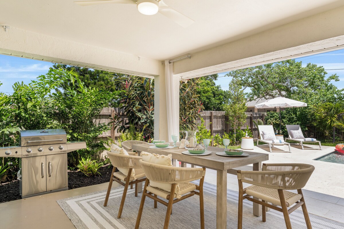 Photo 5 of Beach Hideaway/Heated Salt pool /2Bikes/3 Bd 2 Bath/BBQ