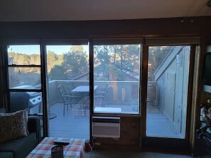 Smart TV, DVD player, books, video library