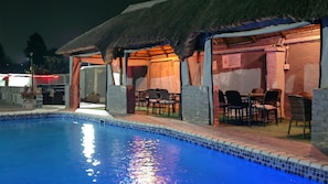 Outdoor pool, free pool cabanas