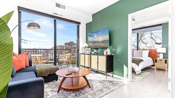 1 bedroom, iron/ironing board, internet, bed sheets