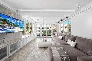 Smart TV, books, music library, video library