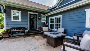 Terrace/patio -  5BR Escape w/ Hidden Speakeasy, Theater, Hot Tub (Andover)