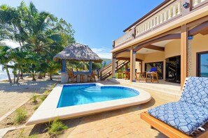 Outdoor pool - Spectacular Oceanfront 3/3 Villa with Private Beach, Pool, and 
FREE GOLF CART! (Sittee River)