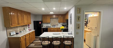 Microwave, oven, stovetop, dishwasher