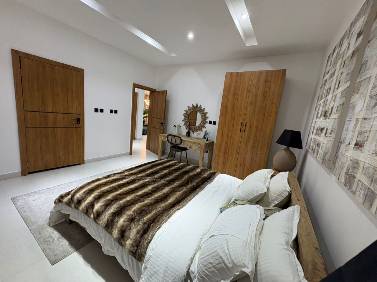 Luxury Apartment, Balcony, Courtyard View | Desk, laptop workspace, blackout drapes, soundproofing