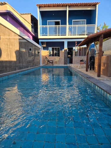 Simple house with swimming pool