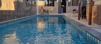 Simple house with swimming pool