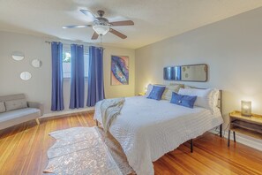 3 habitaciones, tabla de planchar con plancha, wifi y ropa de cama