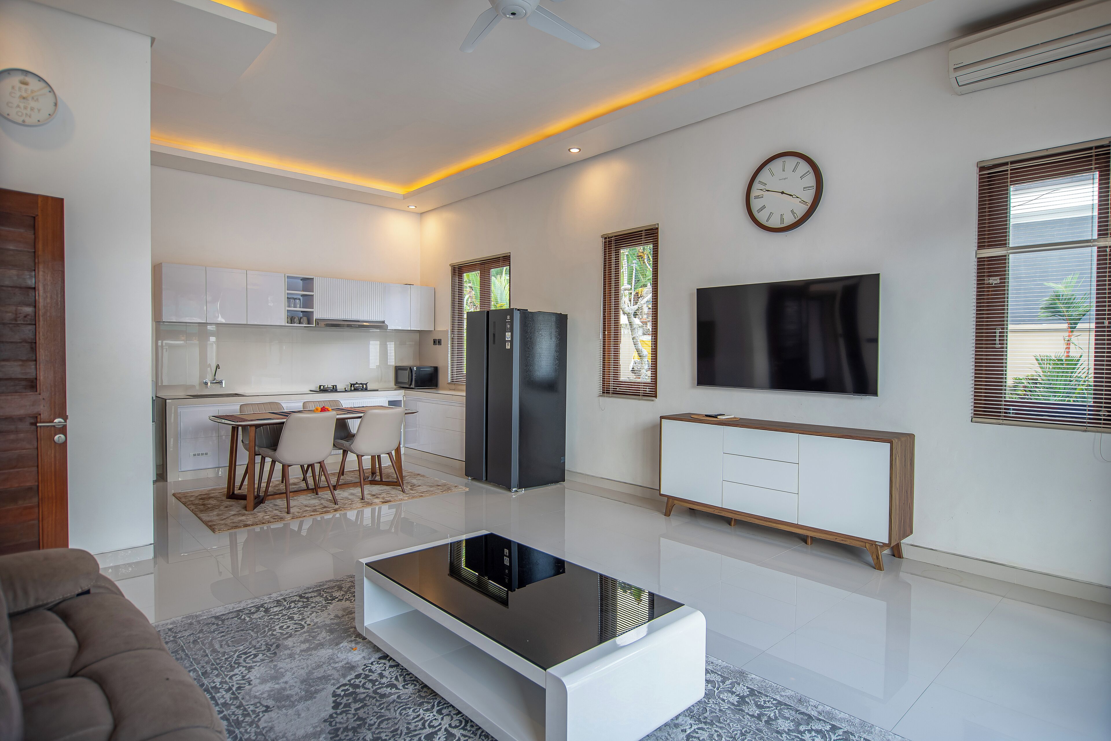 Premier Private Pool Villa | Living area | 50-inch LCD TV with digital channels