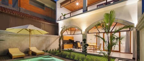 วิลล่า, 4 ห้องนอน, สระว่ายน้ำส่วนตัว | เครื่องนอนระดับพรีเมียม, มินิบาร์, โต๊ะทำงาน, ผ้าม่านกันแสง