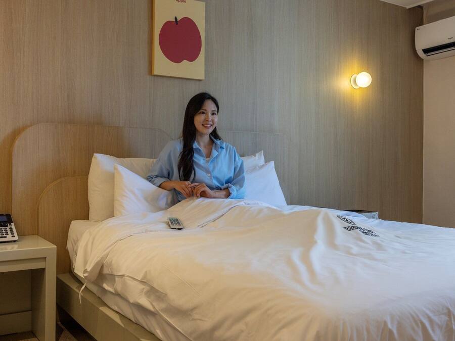 Deluxe Double Room | Premium bedding, laptop workspace, soundproofing, free WiFi