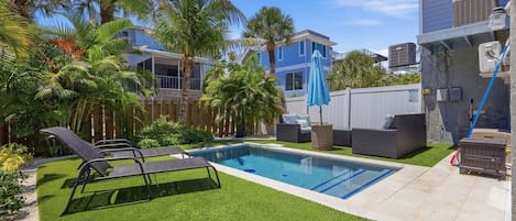 A heated pool