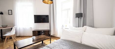 1 chambre, fer et planche Ă repasser, Wi-Fi, draps fournis