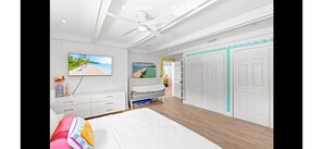 5 habitaciones, tabla de planchar con plancha, wifi y ropa de cama 