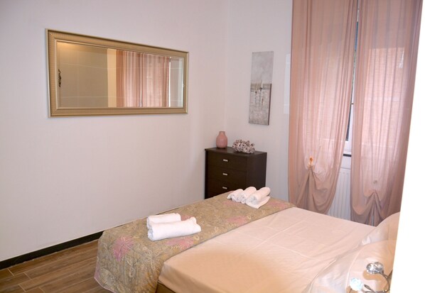 1 bedroom, iron/ironing board, bed sheets