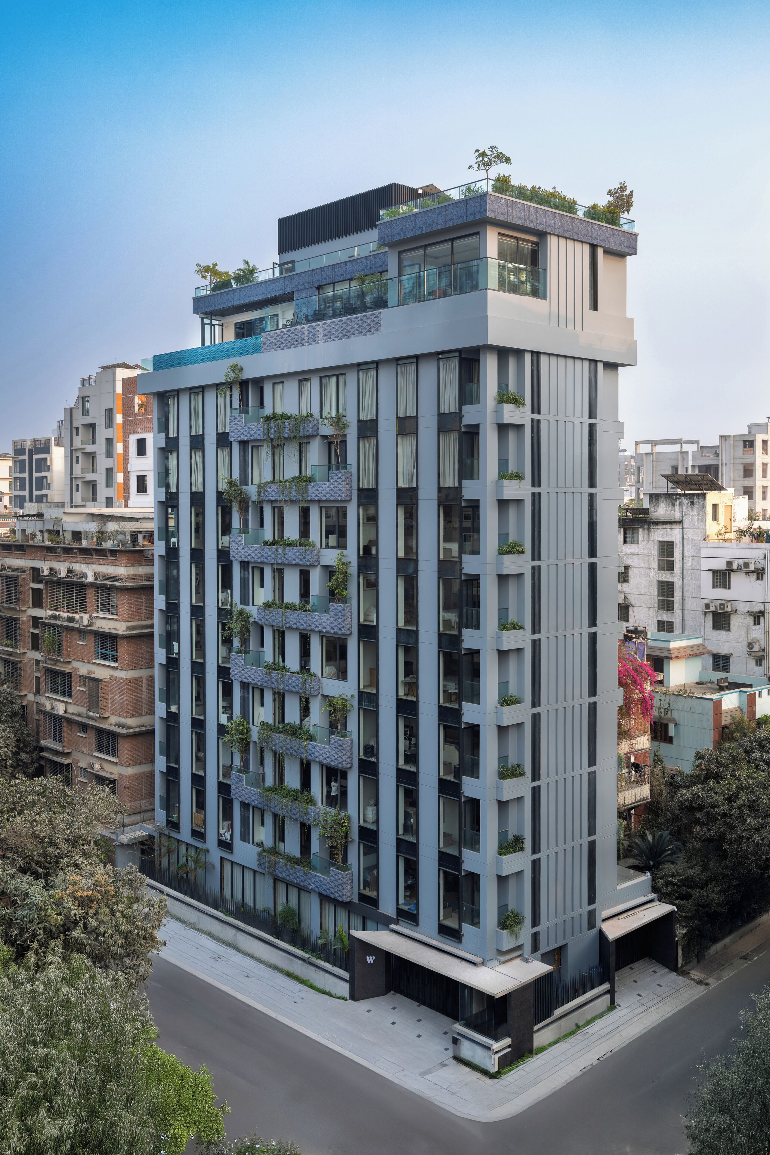 Fassade der Unterkunft