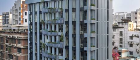 Voorkant van accommodatie