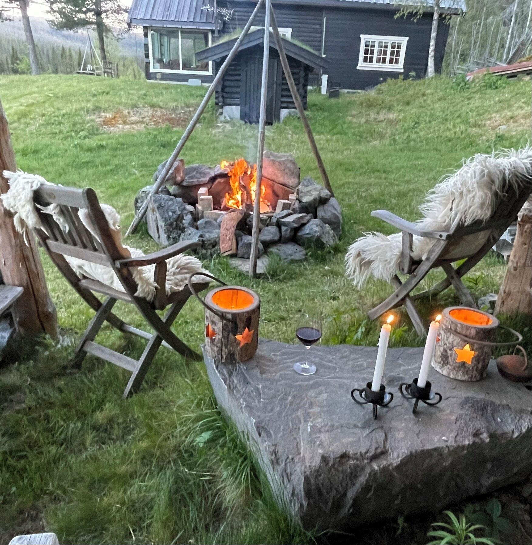 Overnattingsstedets uteområder