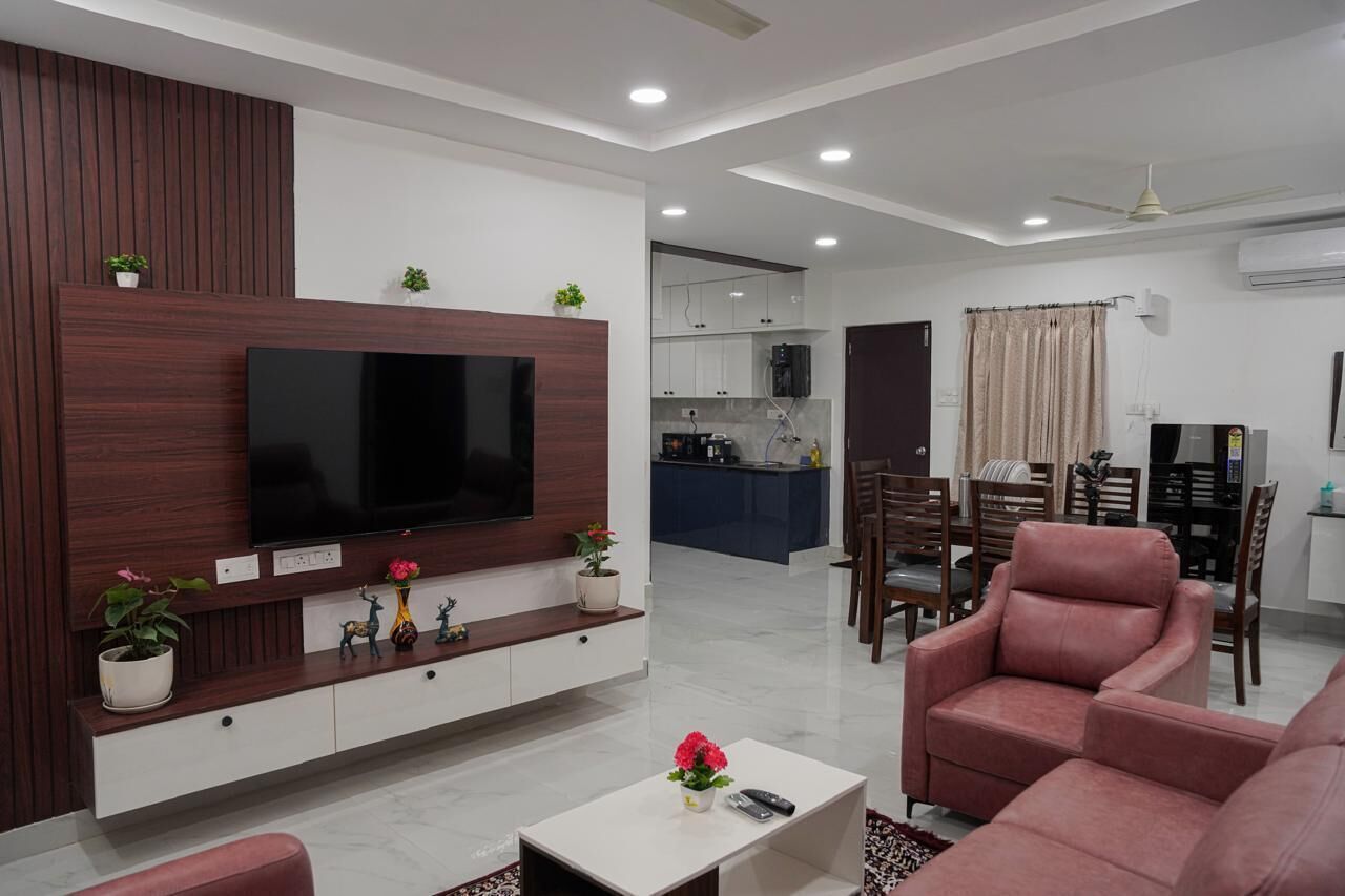 Family Apartment, Balcony, City View | In-room safe, desk, laptop workspace, blackout drapes