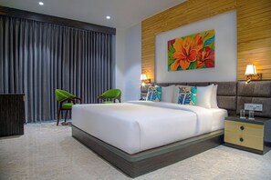 Premium Double Room, City View | Desk, laptop workspace, free WiFi