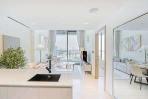 Exclusive-Apartment, Balkon, Stadtblick