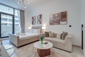 Exclusive Studio, Balcony, Pool View | In-room safe, blackout drapes, soundproofing, iron/ironing board