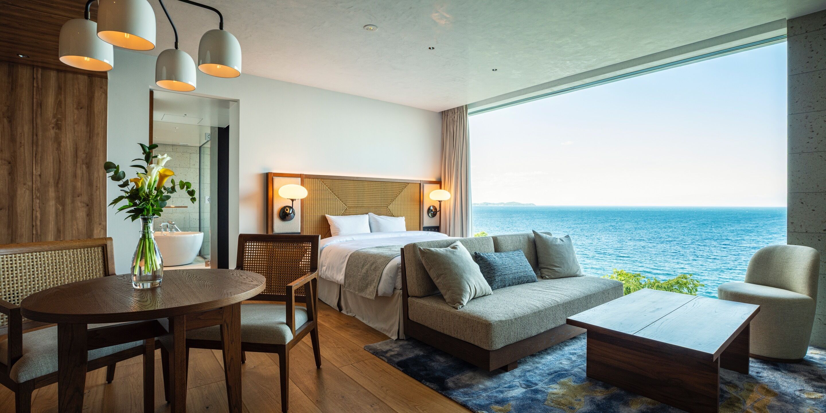 Deluxe Double Room with Hot Spring, Ocean View, Non Smoking