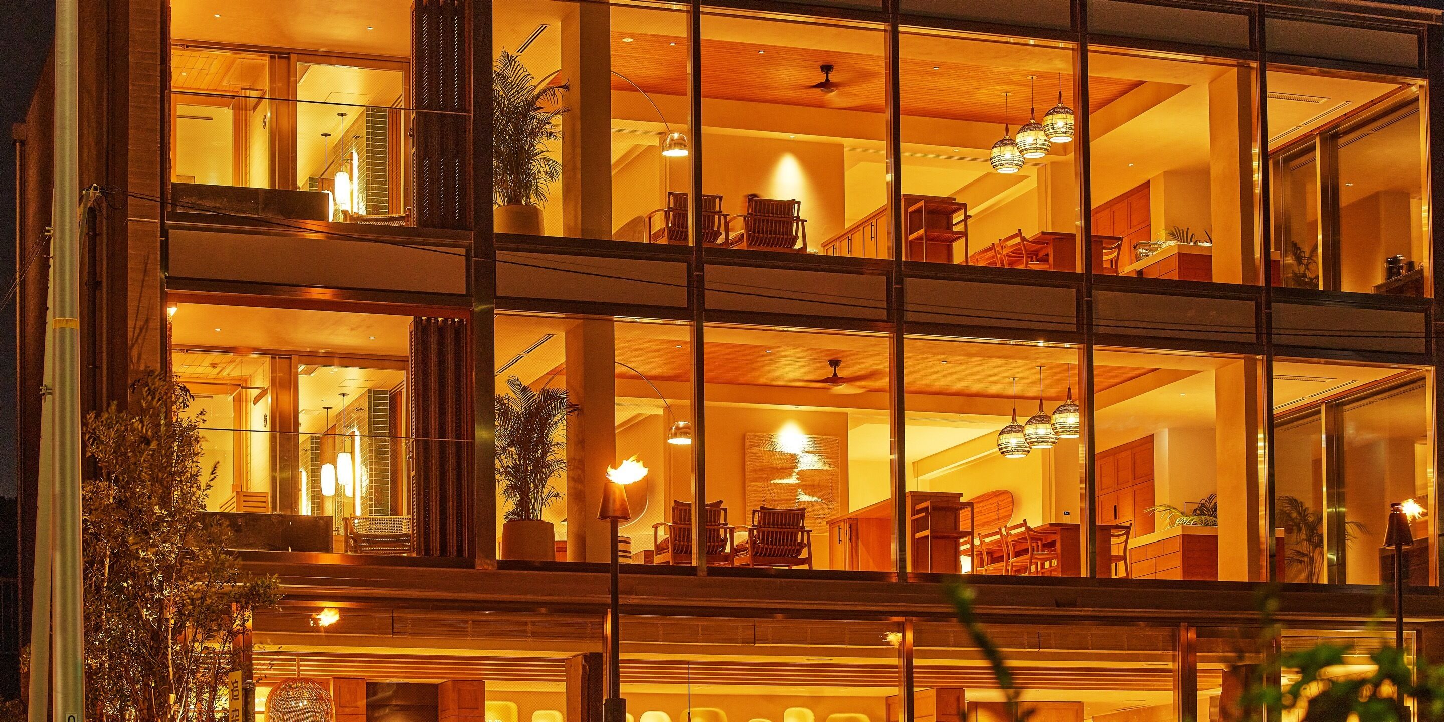 Front of property – evening/night