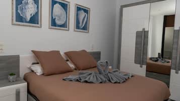 2 chambres, fer et planche Ă repasser, Wi-Fi, draps fournis