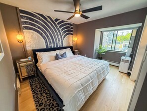 1 soverom, strykejern/-brett, wi-fi og sengetøy