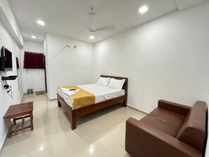 Tweepersoonskamer, uitzicht op stad