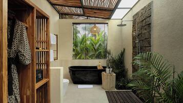 One Bedroom villa private pool with Jungle view | Bathroom | Free toiletries, hair dryer, slippers, towels