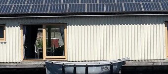 Boathouse Amsterdam with bikes