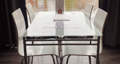 Boathouse Amsterdam with bikes