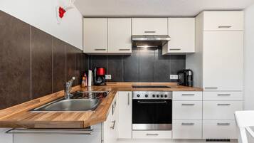 Frigorífico, horno, placa de cocina y lavavajillas