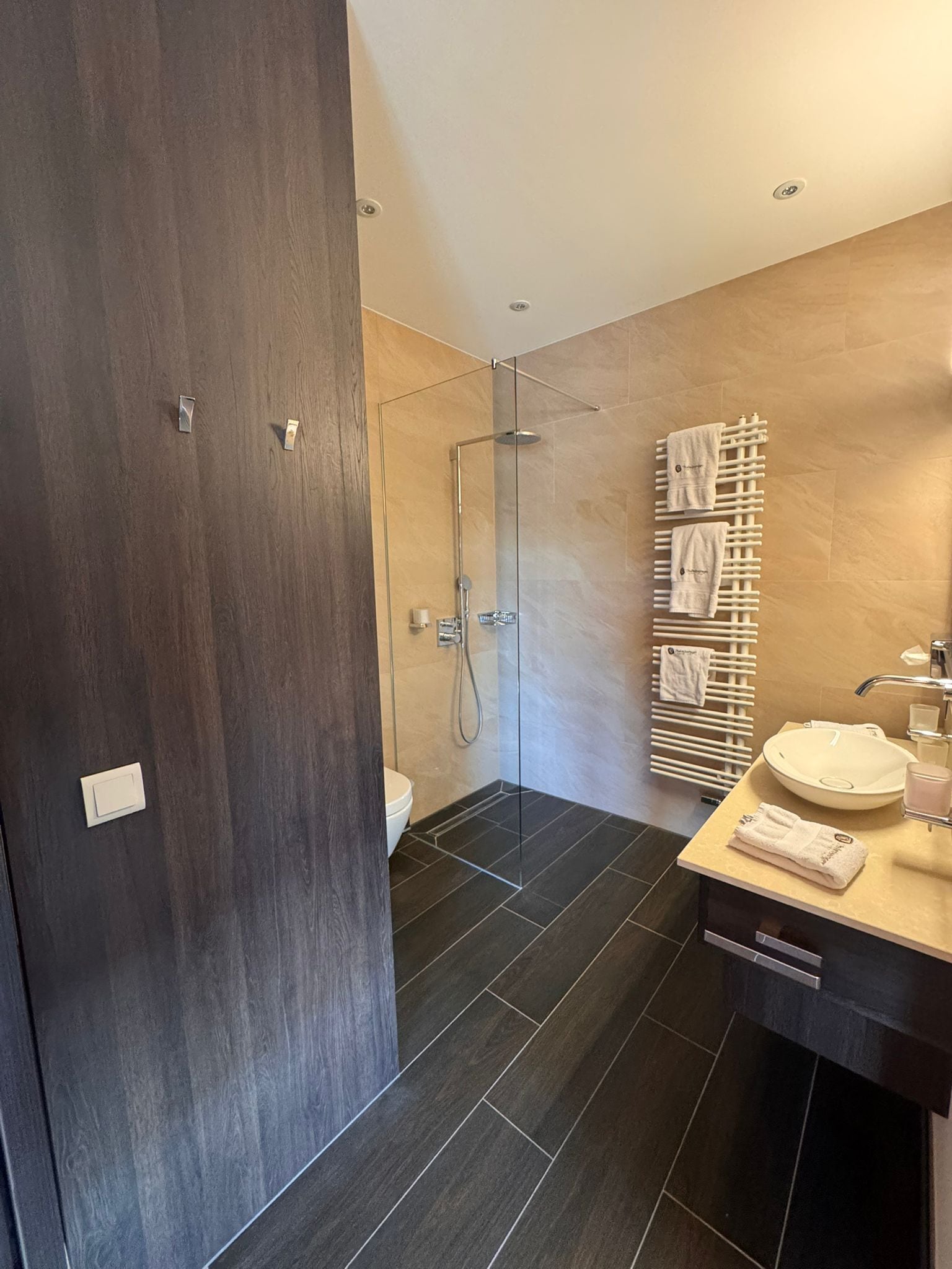 Suite, Balkon, Hügelblick | Badezimmer | Dusche, kostenlose Toilettenartikel, Haartrockner, Hausschuhe