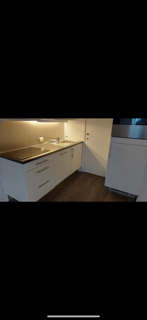 Kjøleskap, ovn, kokeplater og oppvaskmaskin