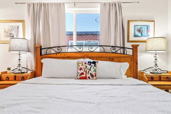 2 bedrooms, iron/ironing board, travel crib, WiFi