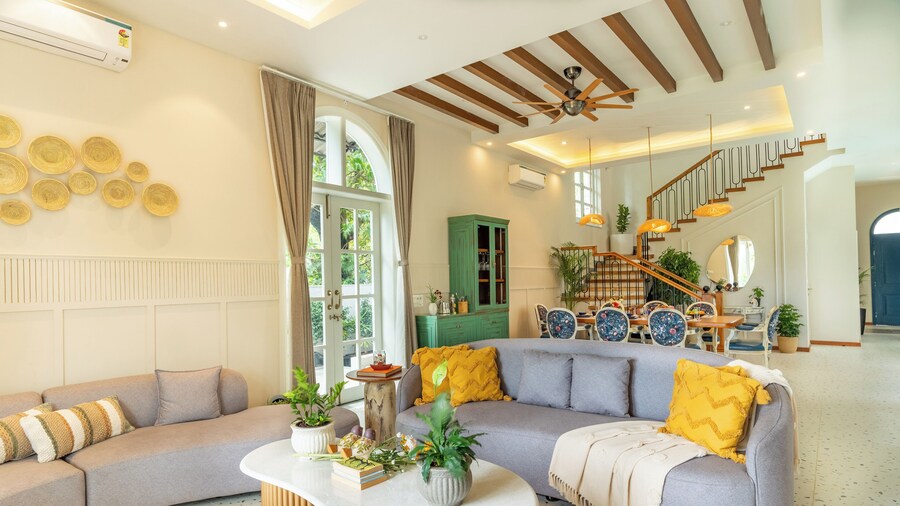 Esh Cottages Birch | Hillside 4-BHK Hideaway With Lush Garden, Common Pool, & Gaming Zone