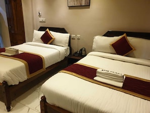 In-room safe, blackout curtains, soundproofing, free WiFi